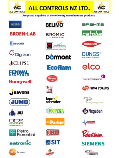 Infographic displaying all the brands All Controls stocks